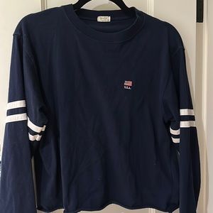 Brandy Melville Navy USA Long Sleeve